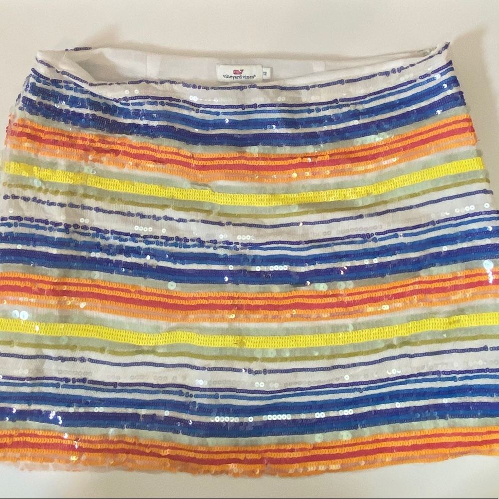 Vineyard Vines Sequin Mini Skirt